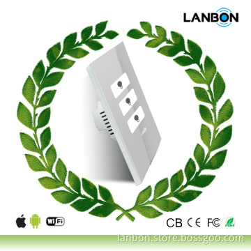 New Design UK,AU,US WIFI Model Touch Switch 3 gang light switch LED Light Switch. No gateway!